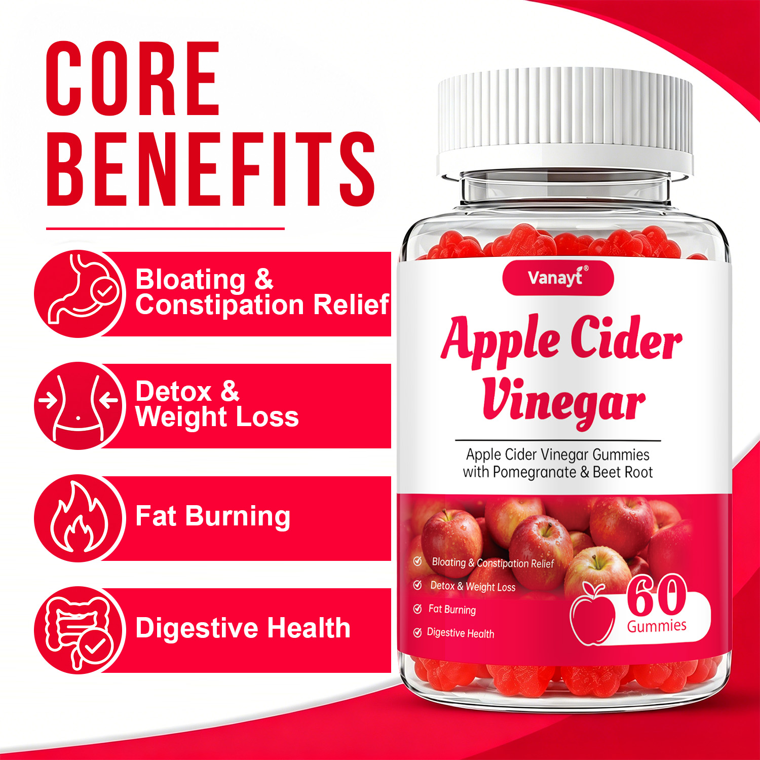 Apple Cider Vinegar Gummies wi - Herbal Wellness For You ulasan dan harga