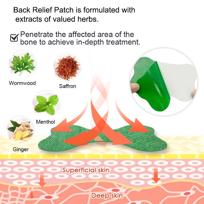 60/6 PCS Lumbar Pain Patch Wor - Herbal Wellness Patches ulasan dan harga