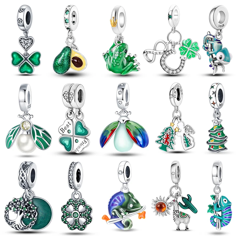 925 Sterling Silver Tree of Li - Red Clover Flower ulasan dan harga