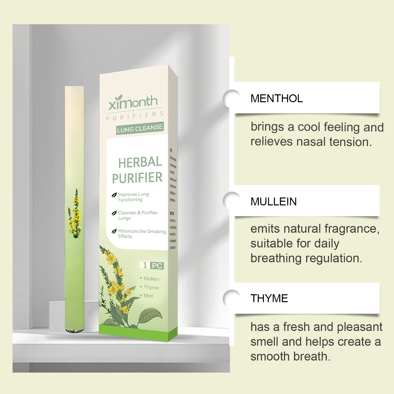 Natural Herbal Breathing Stick - Herbal Wellness For You ulasan dan harga