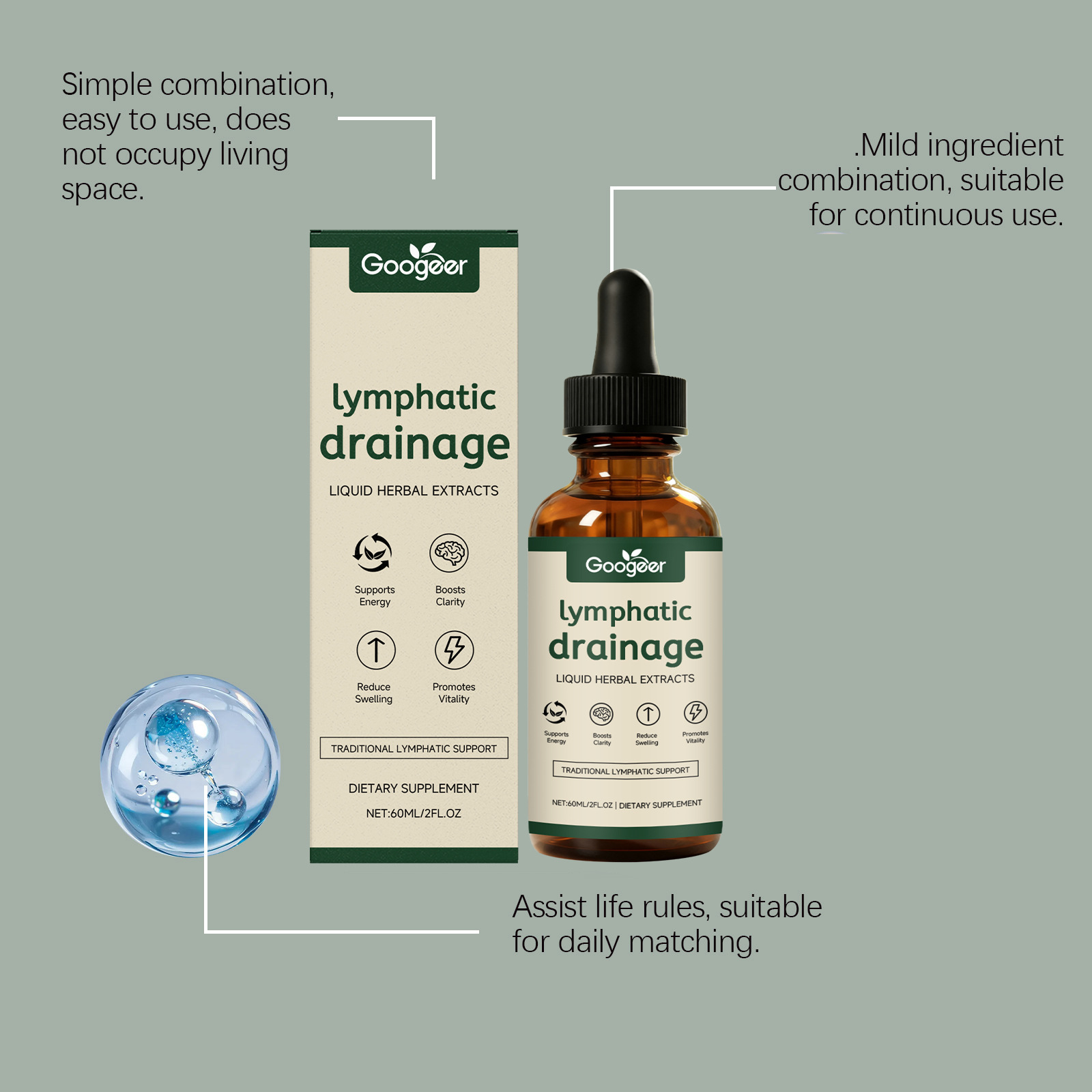 Lymphatic Drainage Drops 11-in - Herbal Weight ulasan dan harga