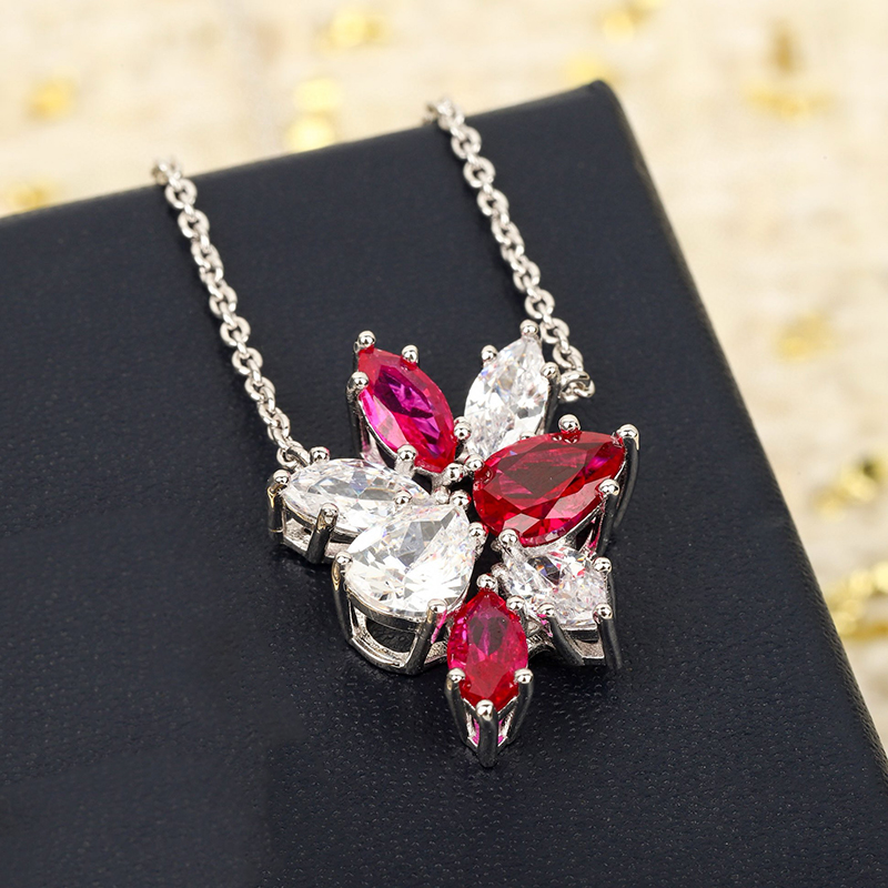 Brand Pure 925 Sterling Silver - Red Clover Flower ulasan dan harga