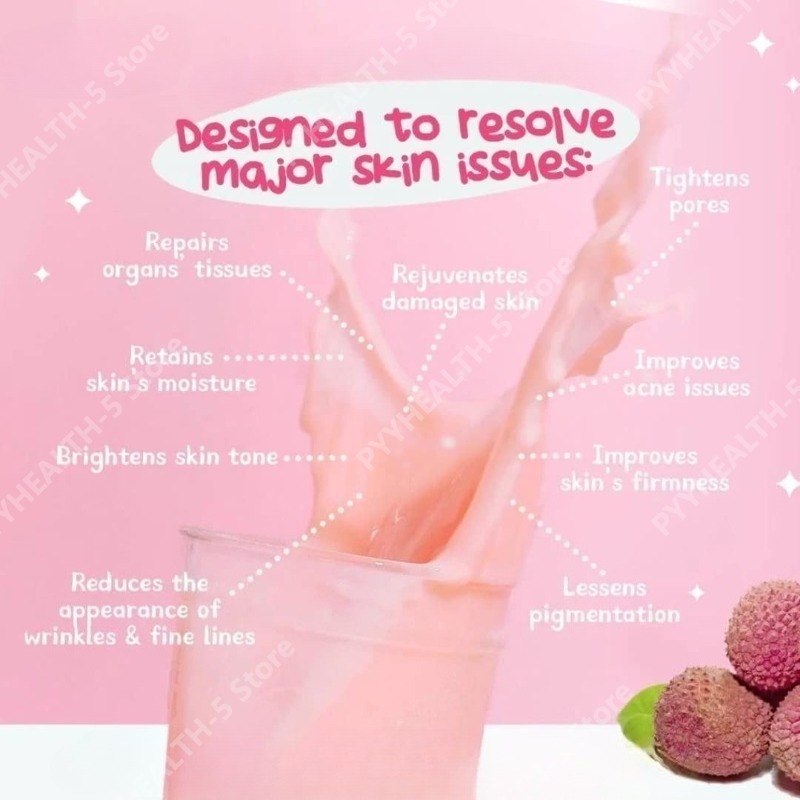 Lychee Drink with Collagen & F - Wellness X ulasan dan harga